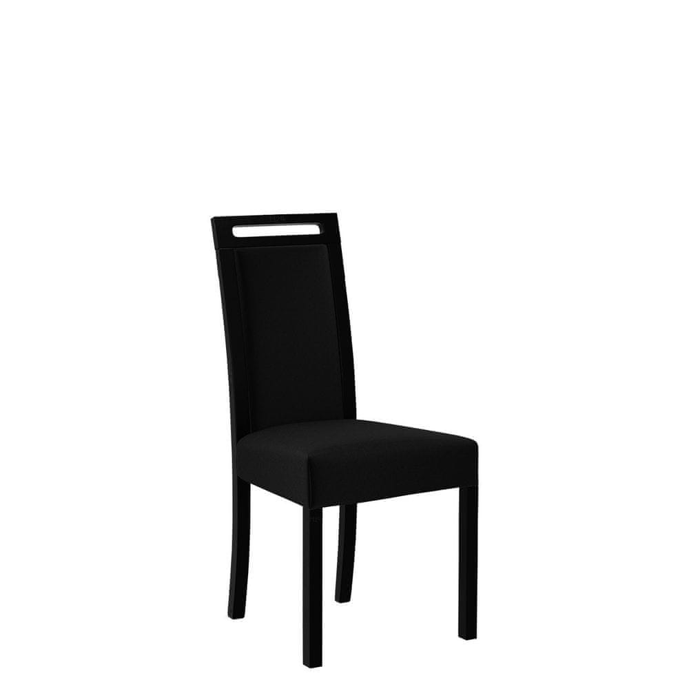 Veneti Čalúnená stolička do jedálne ENELI 5 - čierna